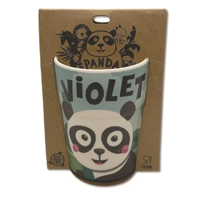 H & H Gifts : Panda Cups in Violet