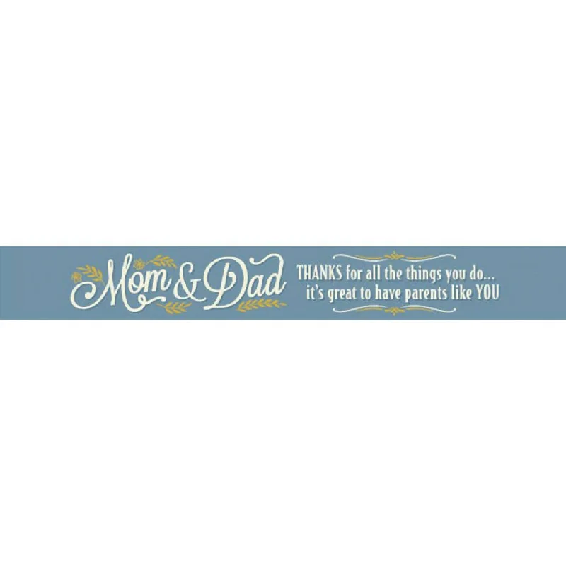 H & H Gifts :  Wooden Shelf Blocks - Mom & Dad