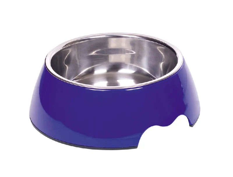 73481-05 NOBBY Dog Melamine bowl "NOBLY" blue S: 14 x 4,5 cm, 160 ml