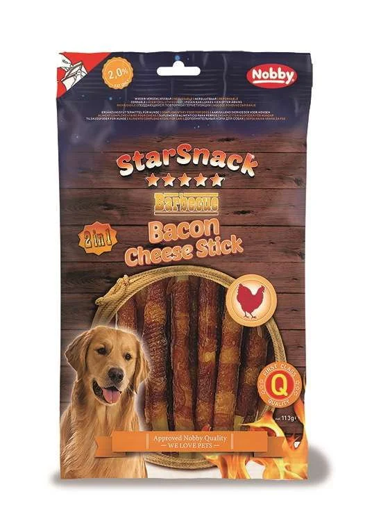 50795 NOBBY StarSnack Bacon Cheese Stick 113 g