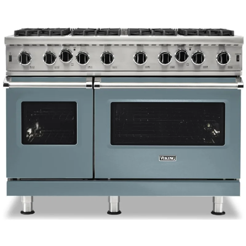 Viking 48-inch Freestanding Gas Range with Gourmet-Glo™ Gas Infrared Broiler VGIC5482-8BNS