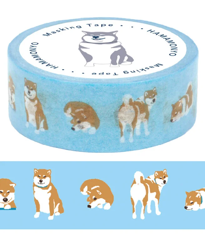 Cute Kawaii Hamamonyo Washi / Masking Deco Tape ♥ Dog Puppy Doggie Puppies Pet C - for Scrapbooking Journal Planner Craft