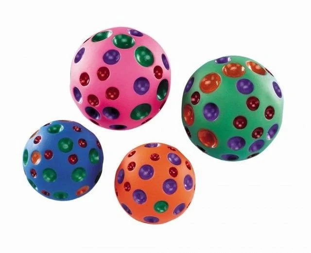 79400 Vinyl cheese ball, assorted colors, 7,5 cm