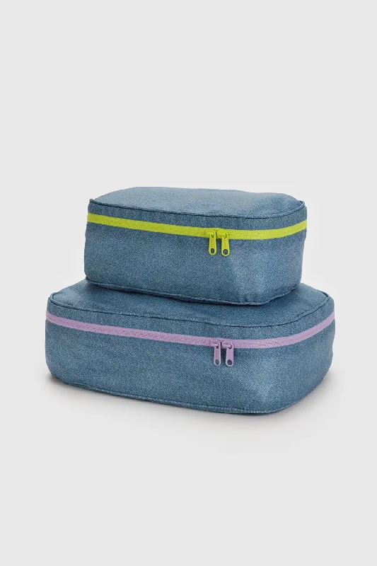 BAGGU Packing Cube Set Digital Denim