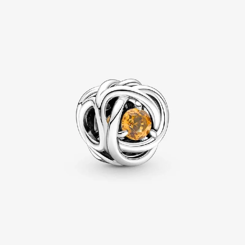 PANDORA : November Honey Eternity Circle Charm