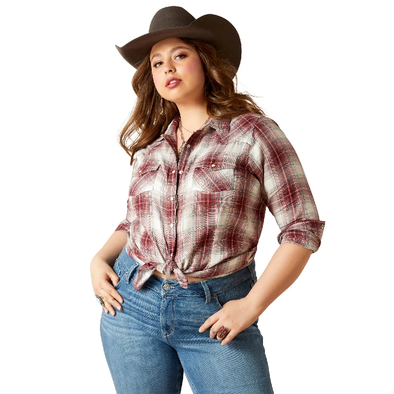 Ariat Ladies Laramie Long Sleeve Shirt - Laramie Plaid