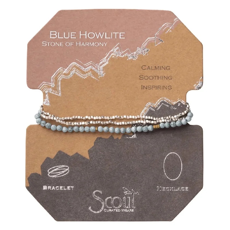 Scout Curated Wears : Delicate Stone Blue Howlite - Stone of Harmony