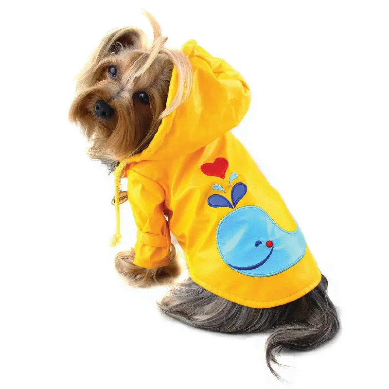 Splashing Whale Raincoat With Cotton Lining