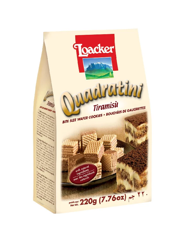 LOACKER QUADRATINI TIRAMISU 220G