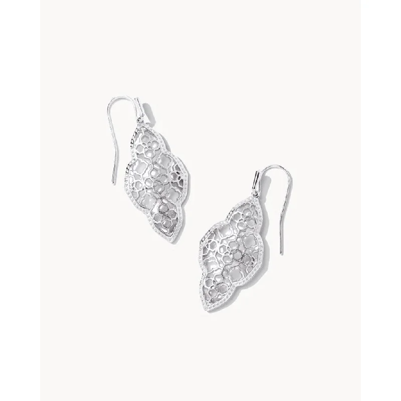 Kendra Scott : Abbie Drop Earrings in Silver