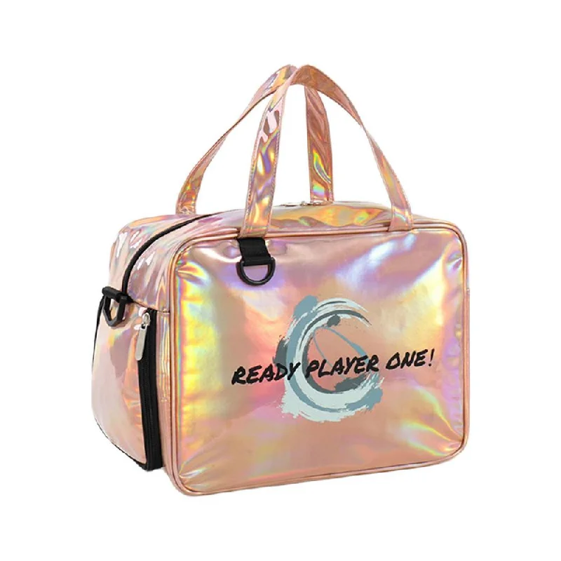 Illuminate Your Style: The Holographic Effect Bag with Shoe Pocket