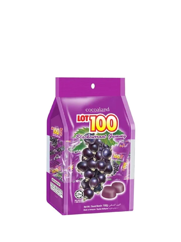 LOT 100 GUMMY BLACKCURRANT 130G