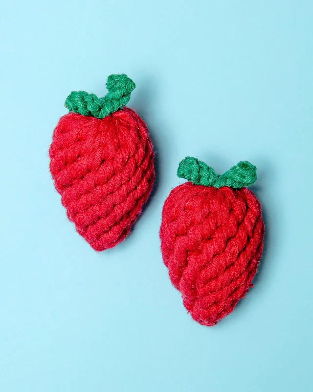 Eco-Friendly Strawberry Rope Dog Toy (FINAL SALE)