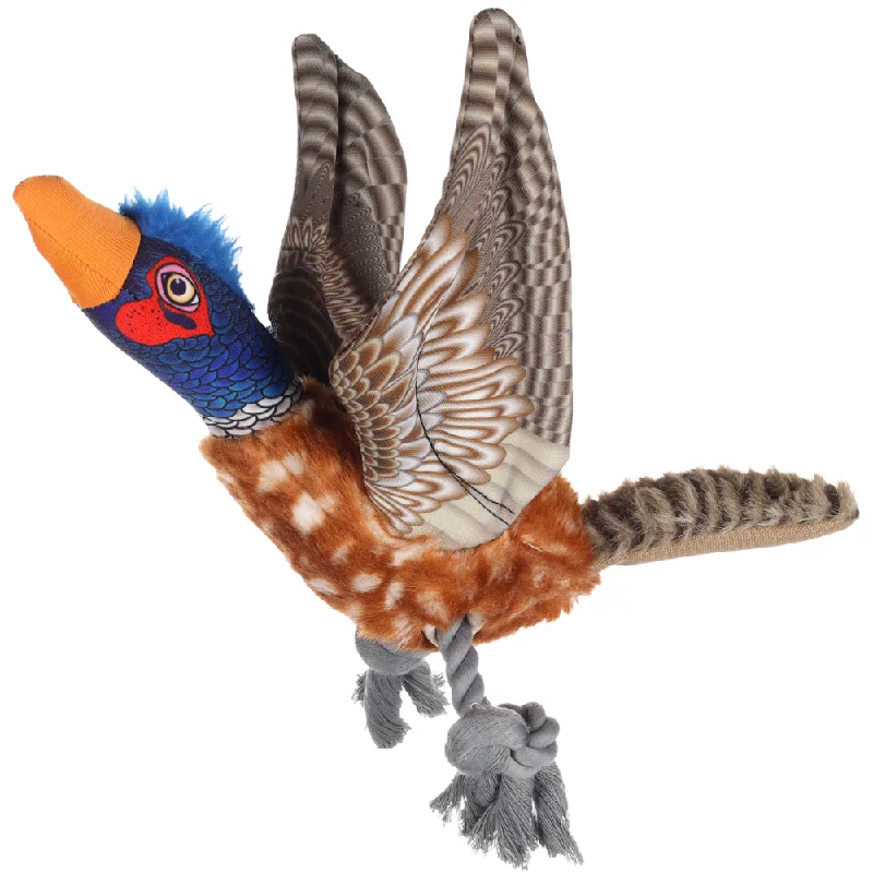 Flamingo - Dog Toy - Wingy Pheasant with Rope