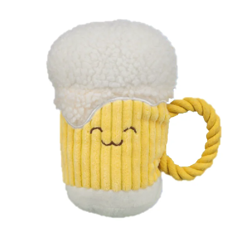 Plush Dog Toy - Oktoberfest Beer Mug